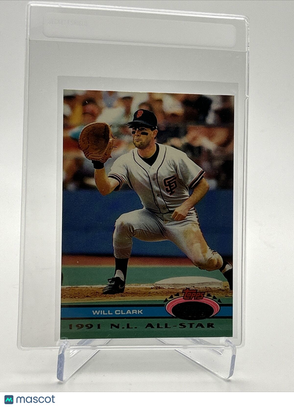 1992 Stadium Club Dome Will Clark Baseball Card #28 Mint FREE SHIPPING