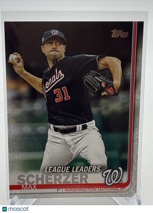 2019 Topps Max Scherzer Baseball Card #6 Mint FREE SHIPPING