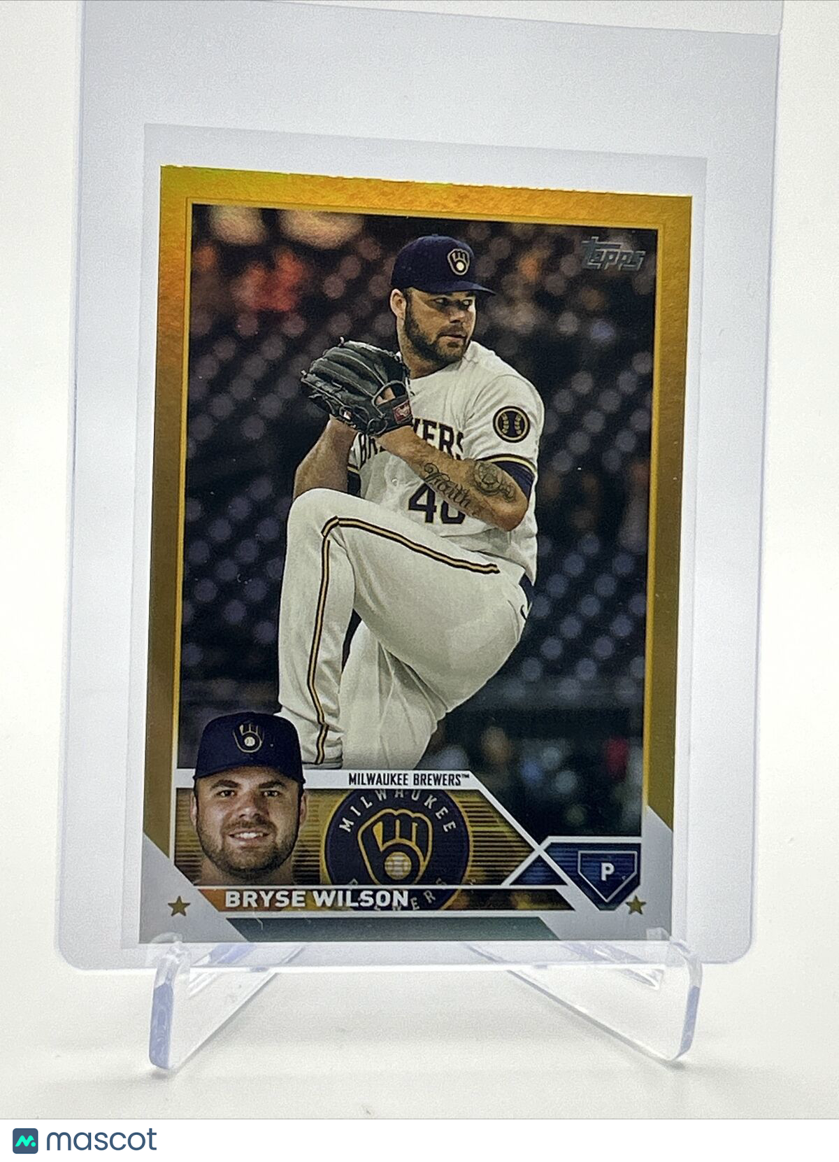 2023 Topps GOLD FOIL Bryse Wilson Baseball Card #383 FREE SHIPPING