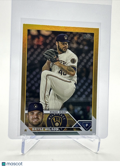 2023 Topps GOLD FOIL Bryse Wilson Baseball Card #383 FREE SHIPPING