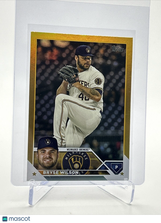 2023 Topps GOLD FOIL Bryse Wilson Baseball Card #383 FREE SHIPPING