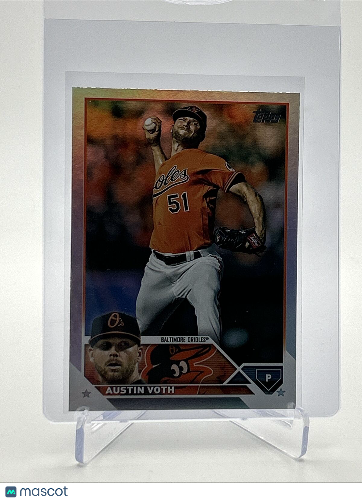 2023 Topps RAINBOW FOIL Austin Voth Baseball Card #647 FREE SHIPPING