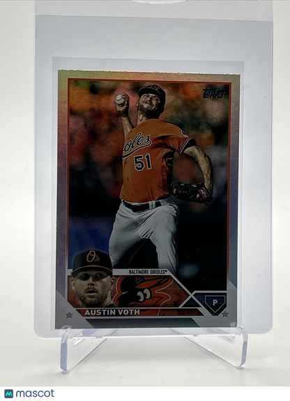 2023 Topps RAINBOW FOIL Austin Voth Baseball Card #647 FREE SHIPPING