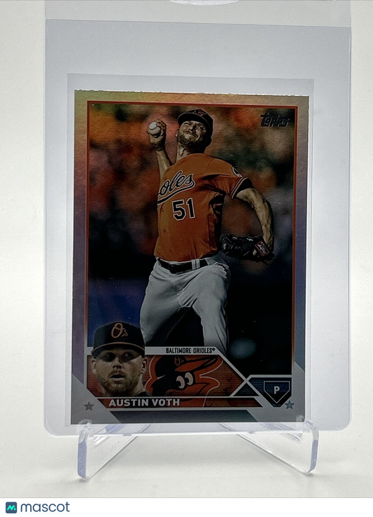 2023 Topps RAINBOW FOIL Austin Voth Baseball Card #647 FREE SHIPPING
