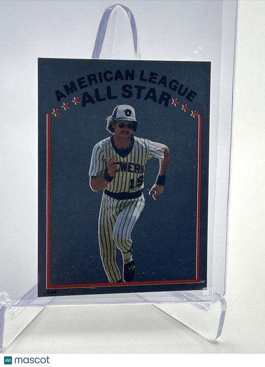 1981 Topps Stickers Robin Yount FOIL BaseballCard #244 NM-Mint FREE SHIPPING