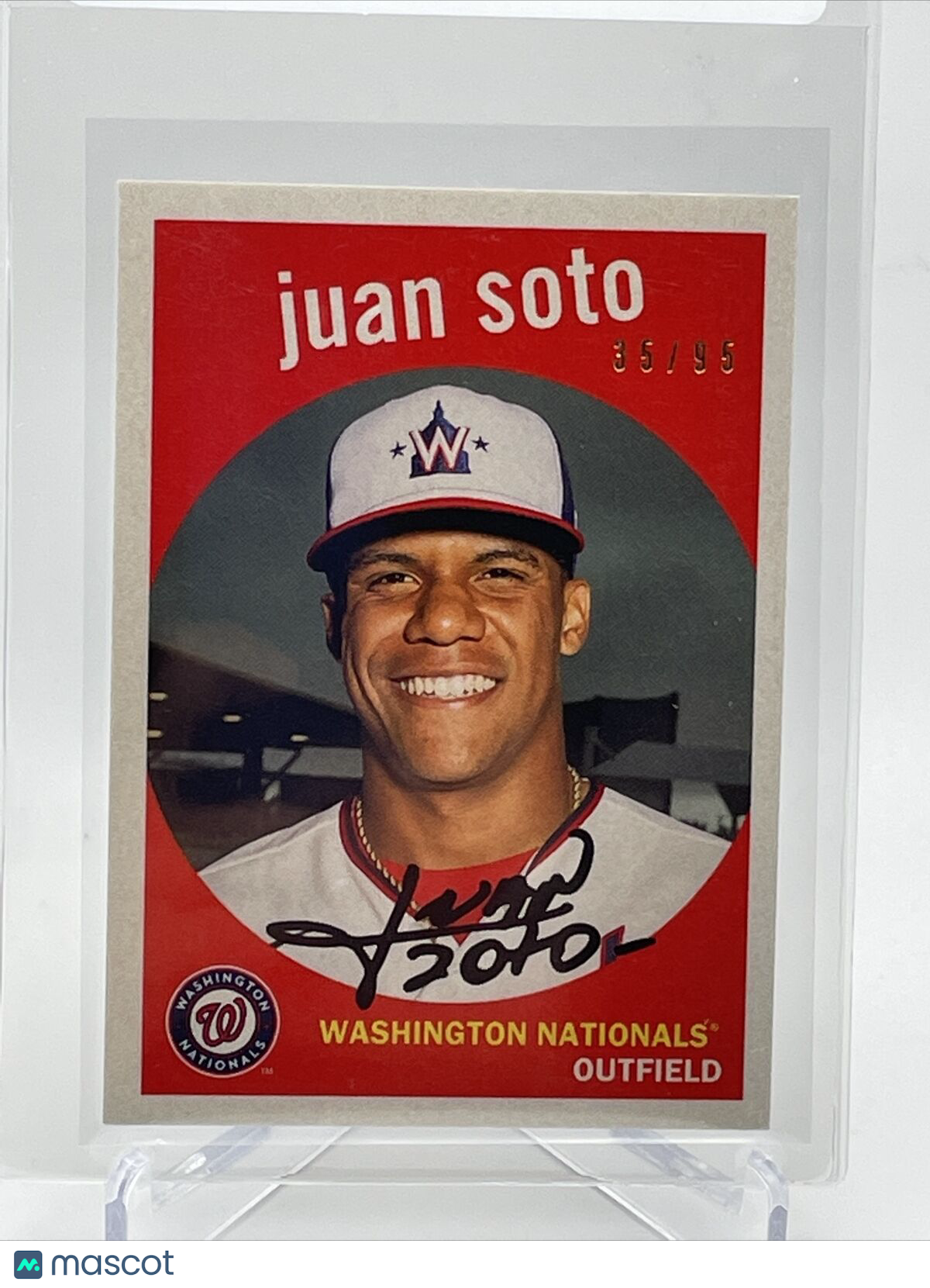 2021 Topps Transcendent Juan Soto Baseball Card #1959-JS 35/95 1959 Topps
