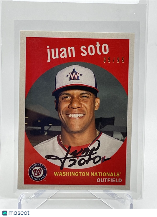 2021 Topps Transcendent Juan Soto Baseball Card #1959-JS 35/95 1959 Topps