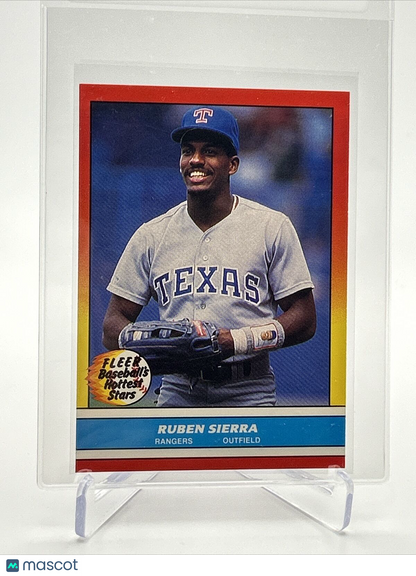 1988 Fleer Hottest Stars Ruben Sierra Rookie Card #38 NM-MT FREE SHIPPING