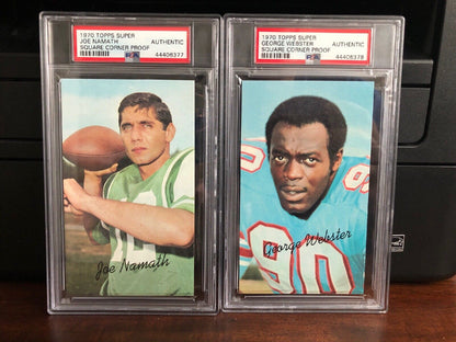 1970 Topps Super Square Corner Proof Complete Set PSA Authentic PSA Set Registry