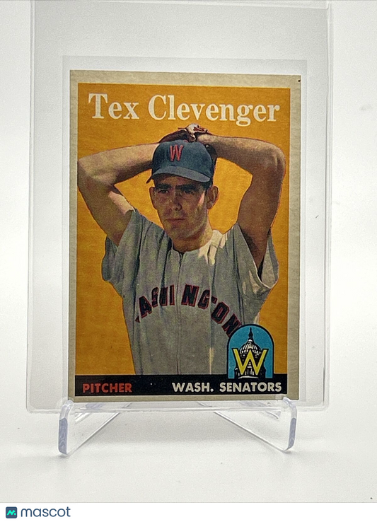 1958 Topps Tex Clevenger Rookie Baseball Card #31 EX-MT Quality FREE SHIPPING