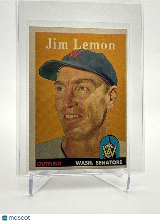 1958 Topps Jim Lemon Baseball Card #15 EX-MT Quality FREE SHIPPING