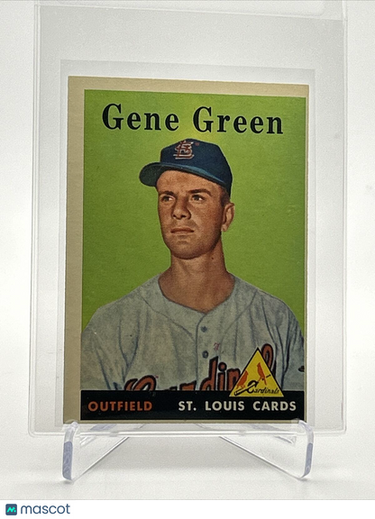 1958 Topps Gene Green Rookie Baseball Card #366 EX Quality FREE SHIPPING