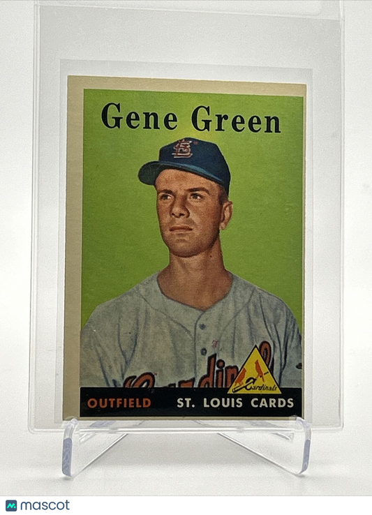 1958 Topps Gene Green Rookie Baseball Card #366 EX Quality FREE SHIPPING