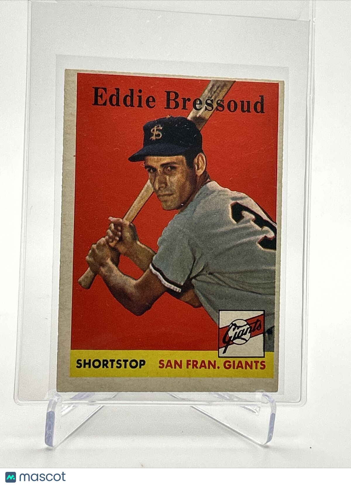 1958 Topps Eddie Bressoud Rookie Baseball Card #263 EX Quality FREE SHIPPING