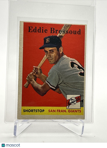 1958 Topps Eddie Bressoud Rookie Baseball Card #263 EX Quality FREE SHIPPING