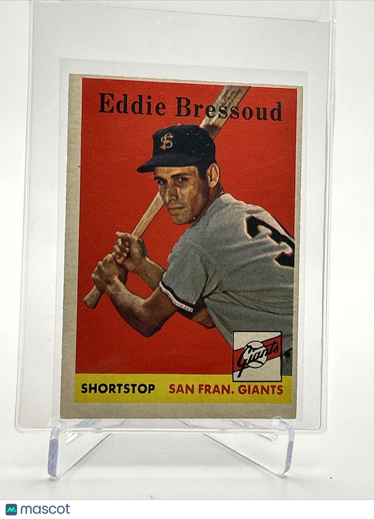1958 Topps Eddie Bressoud Rookie Baseball Card #263 EX Quality FREE SHIPPING
