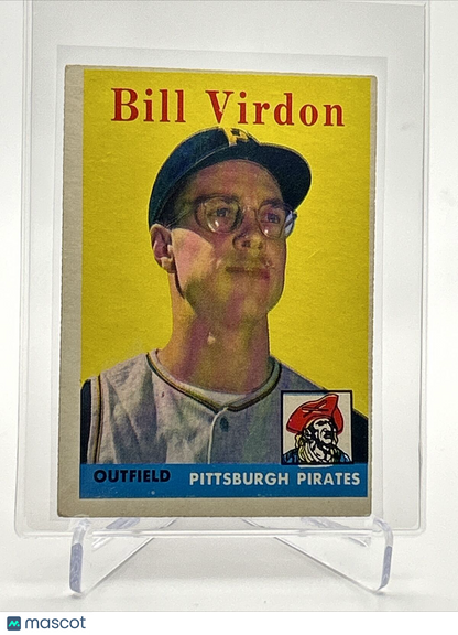 1958 Topps Bill Virdon Baseball Card #198 EX Quality FREE SHIPPING