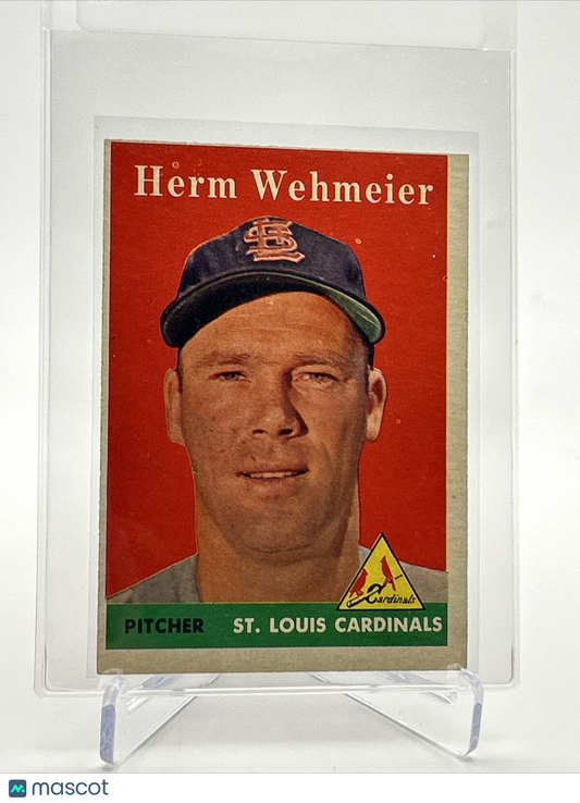 1958 Topps Herm Wehmeier Baseball Card #248 EX Quality FREE SHIPPING