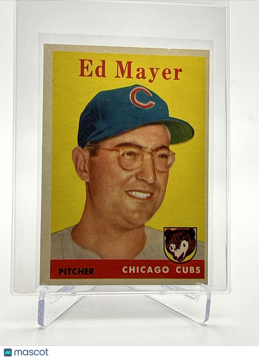 1958 Topps Ed Mayer Rookie Baseball Card #461 EX Quality FREE SHIPPING
