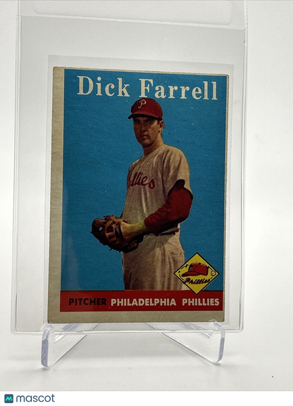 1958 Topps Dick Farrell Rookie Baseball Card #76 EX Quality FREE SHIPPING