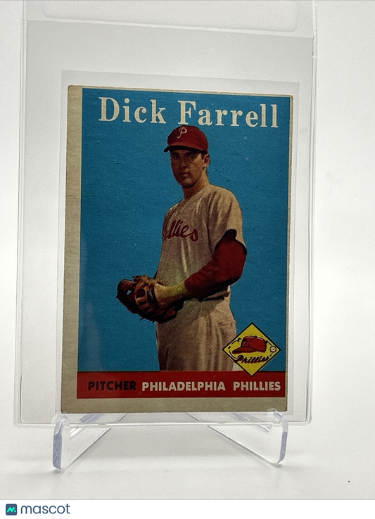 1958 Topps Dick Farrell Rookie Baseball Card #76 EX Quality FREE SHIPPING