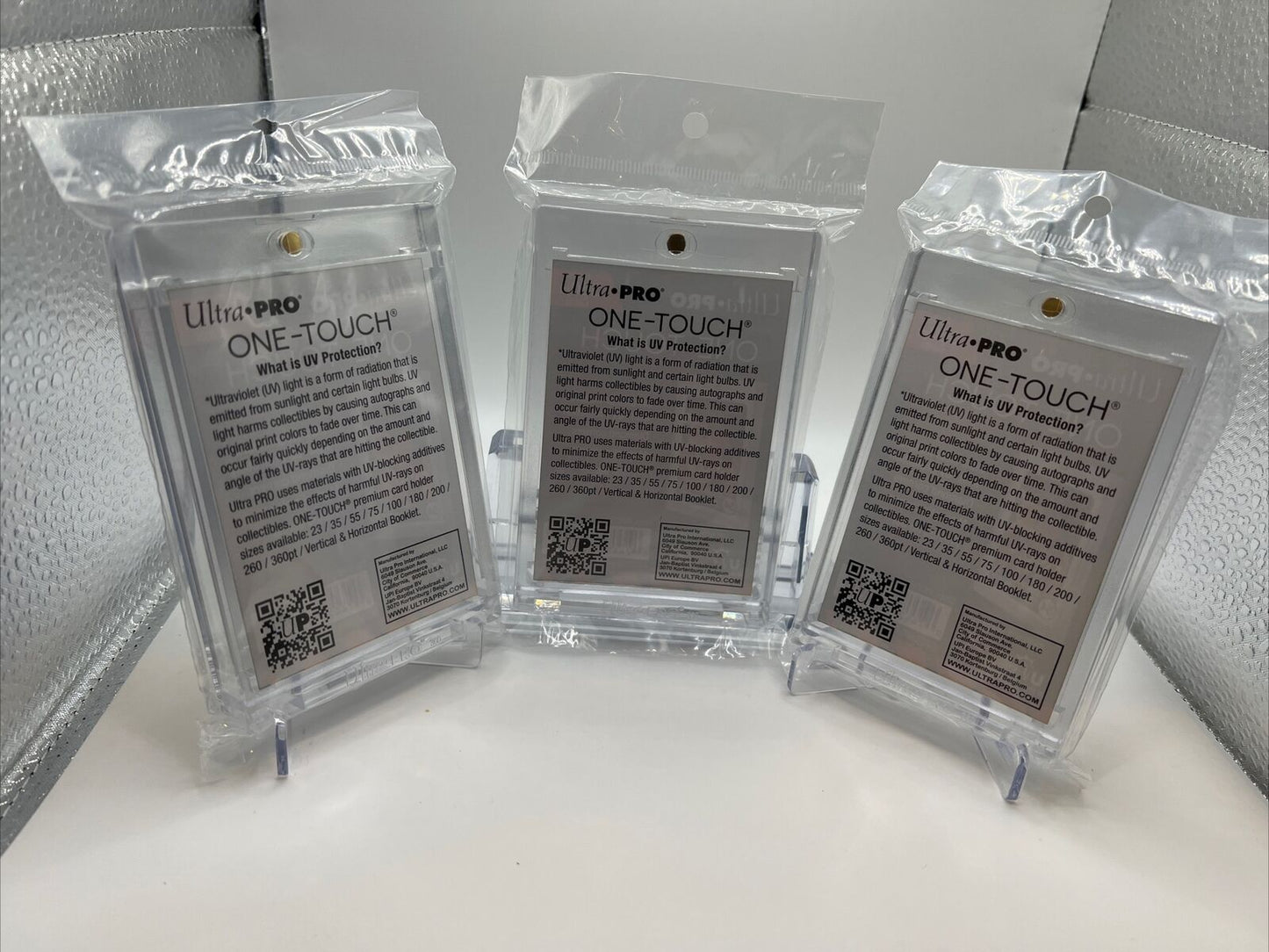 Ultra Pro One-Touch Thick Card 360pt Point Magnetic Card Holder, lot of 3 total