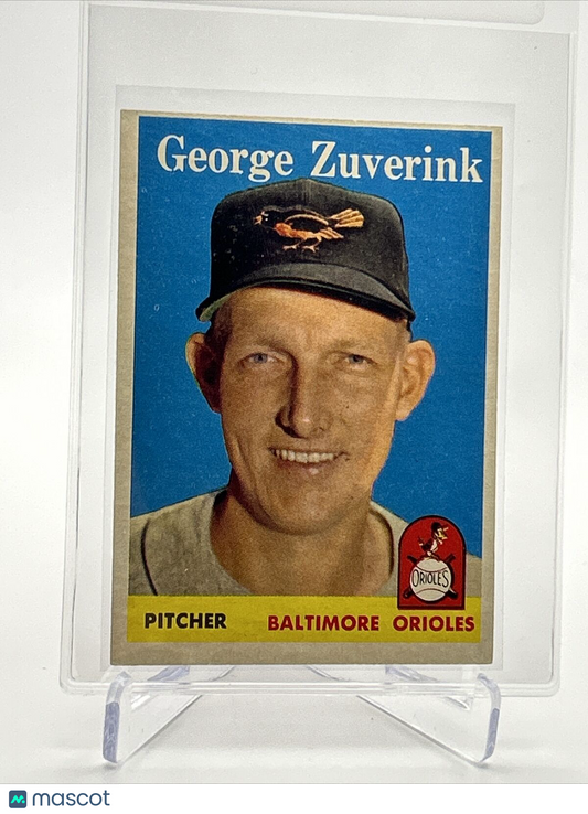1958 Topps George Zuverink Baseball Card #6 EX-MT Quality FREE SHIPPING