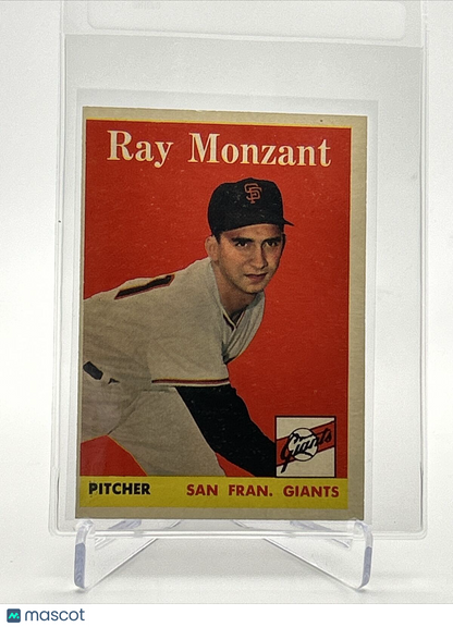 1958 Topps Ray Monzant Baseball Card #447 EX Quality FREE SHIPPING