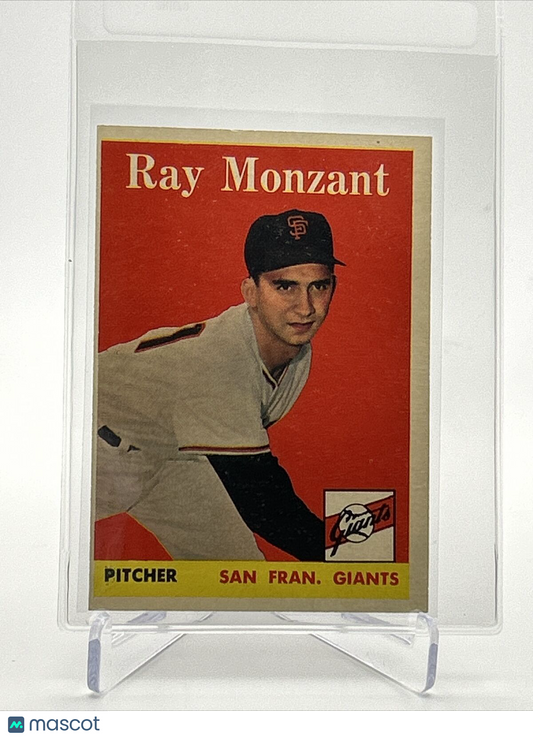 1958 Topps Ray Monzant Baseball Card #447 EX Quality FREE SHIPPING