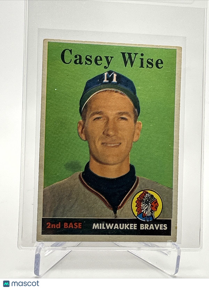 1958 Topps Casey Wise Baseball Card #247 EX Quality FREE SHIPPING
