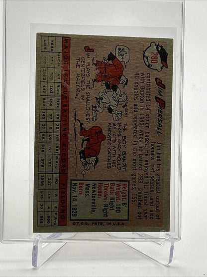 1958 Topps Jim Piersall Baseball Card #280 EX Quality FREE SHIPPING