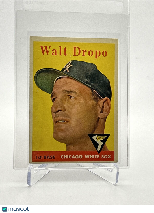 1958 Topps Walt Dropo Baseball Card #338 EX Quality FREE SHIPPING