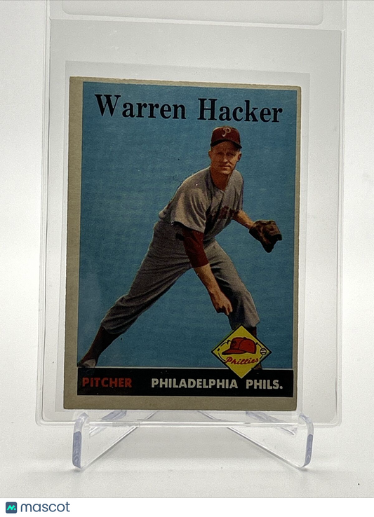 1958 Topps Warren Hacker Baseball Card #251 EX Quality FREE SHIPPING
