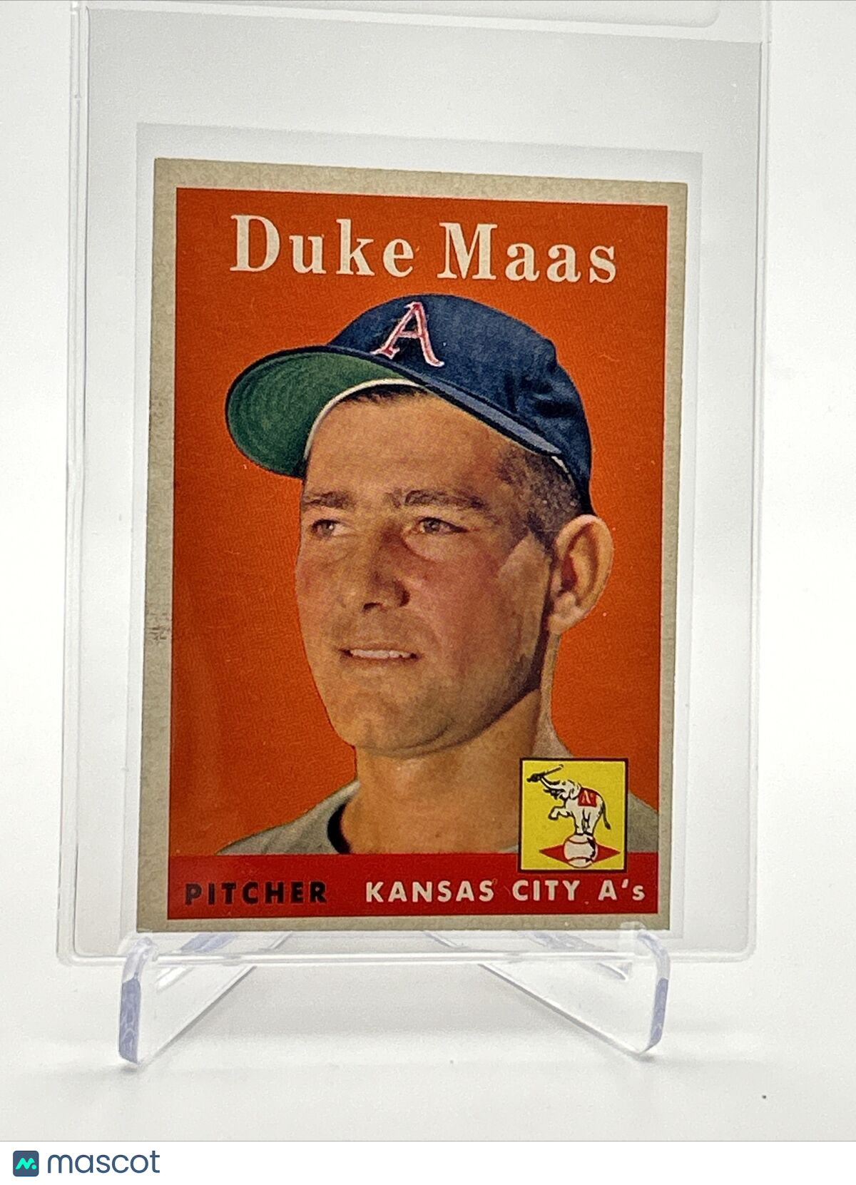 1958 Topps Duke Maas Baseball Card #228 EX Quality FREE SHIPPING