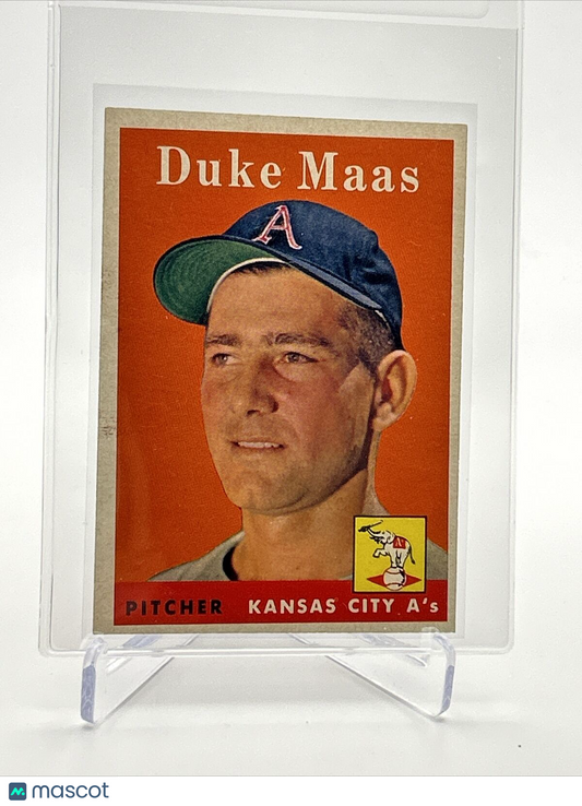 1958 Topps Duke Maas Baseball Card #228 EX Quality FREE SHIPPING