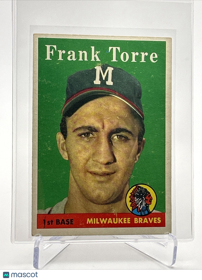 1958 Topps Frank Torre Baseball Card #117 EX Quality FREE SHIPPING