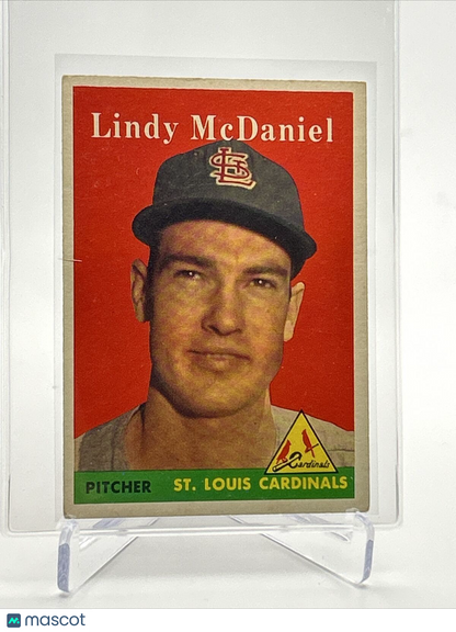1958 Topps Lindy McDaniel Baseball Card #180 EX Quality FREE SHIPPING