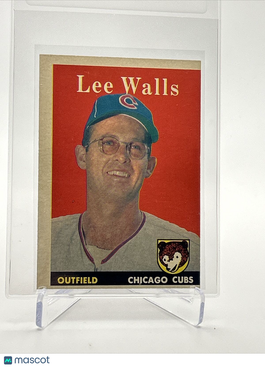 1958 Topps Lee Walls Baseball Card #66 EX Quality FREE SHIPPING