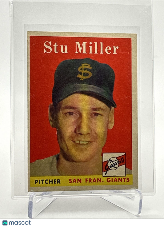 1958 Topps Stu Miller Baseball Card #111 EX Quality FREE SHIPPING