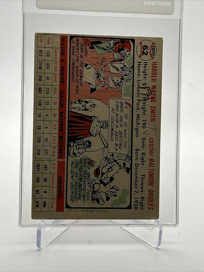 1956 Topps Hal Smith Baseball Card #62 Poor Quality FREE SHIPPING