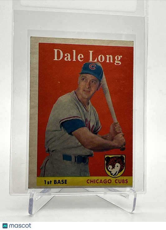 1958 Topps Dale Long Baseball Card #7 EX Quality FREE SHIPPING