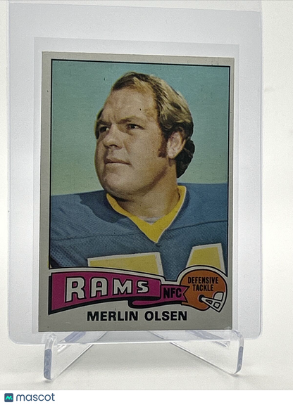 1975 Topps Merlin Olsen Football Card #525 NM Quality FREE SHIPPING