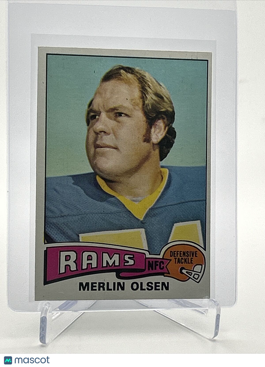 1975 Topps Merlin Olsen Football Card #525 NM Quality FREE SHIPPING