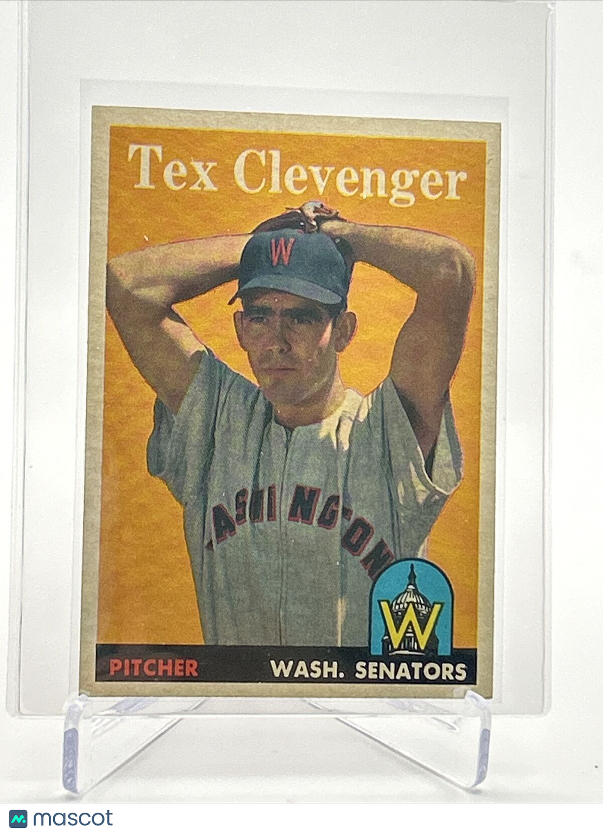 1958 Topps Tex Clevenger Rookie Baseball Card #31 EX Quality FREE SHIPPING