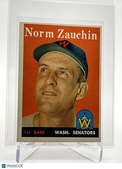 1958 Topps Norm Zauchin Baseball Card #422 EX Quality FREE SHIPPING