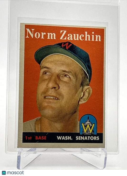 1958 Topps Norm Zauchin Baseball Card #422 EX Quality FREE SHIPPING
