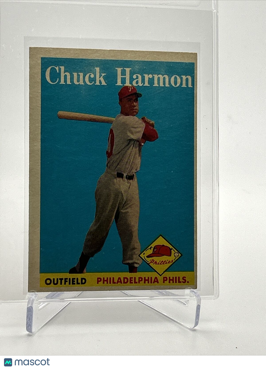 1958 Topps Chuck Harmon Baseball Card #48 EX Quality FREE SHIPPING