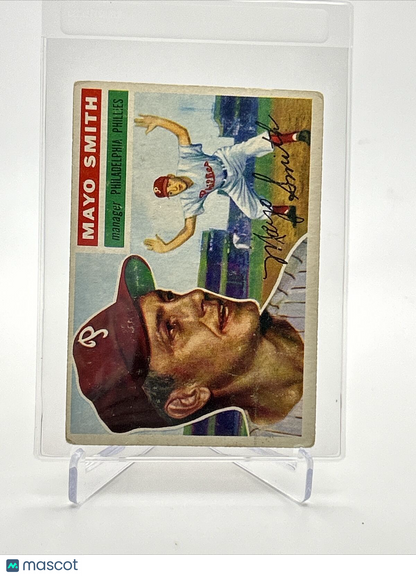 1956 Topps Mayo Smith Baseball Card #60 VG Quality FREE SHIPPING