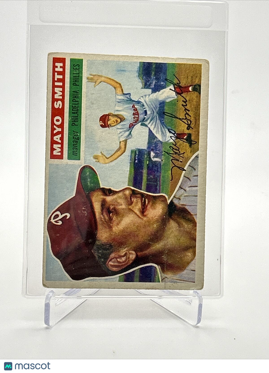 1956 Topps Mayo Smith Baseball Card #60 VG Quality FREE SHIPPING