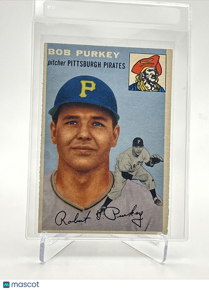 1954 Topps Bob Purkey Rookie Baseball Card #202 VG-EX Quality FREE SHIPPING